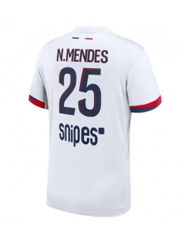 Billige Paris Saint-Germain Nuno Mendes #25 Bortedrakt 2025-26 Kortermet